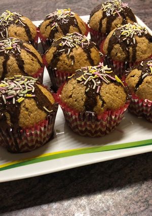 Diós muffin recept fotója