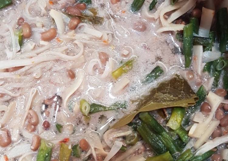 Bahan Lodeh bambu muda + lotho + kacang sriwet | Resep Membuat Lodeh bambu muda + lotho + kacang sriwet Yang Enak dan Simpel