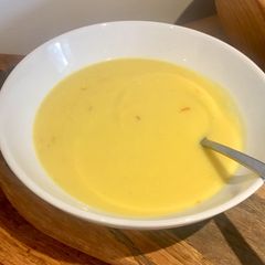 Creamy Cauliflower Soup with Saffron A picture of Creamy Cauliflower Soup with Saffron.