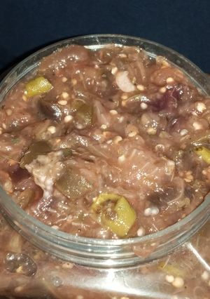 عکسی از دستور ترشی بادمجون