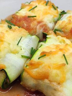 Una foto de Raviolis de calabacín