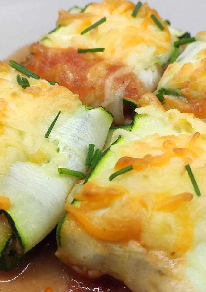 Una foto de Raviolis de calabacín