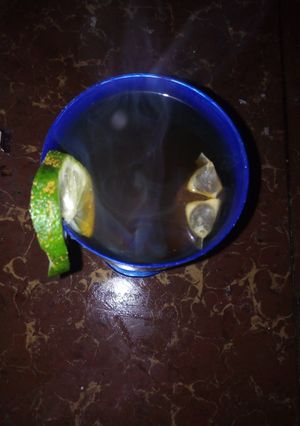 A picture of Lemon honey ginger tea.