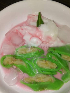 Foto resep Es Pisang Ijo Palubutung #Pekaninspirasi