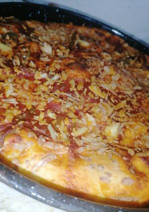 صورة لوصفة البيتزا المنزلية 🍕🍕