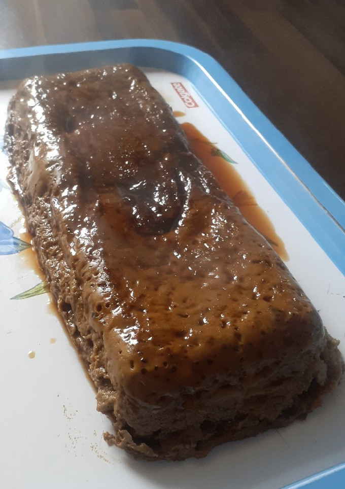Una foto de Flan de café en microondas