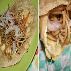 A picture of Egg and Noodles Wrap.