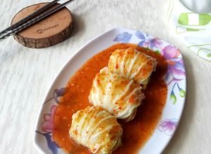 Foto resep Sawi Putih Gulung Isi Ayam