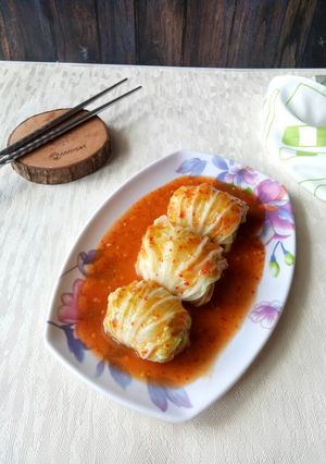 Foto resep Sawi Putih Gulung Isi Ayam