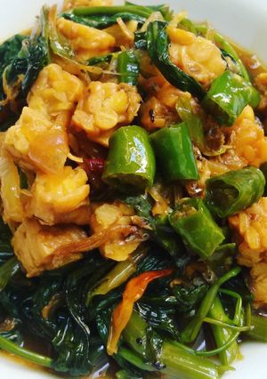 Foto resep Tumis Kangkung Tempe Teri