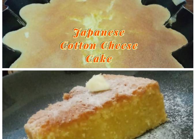 Messy Japanese Cotton Cheesecake foto resep utama