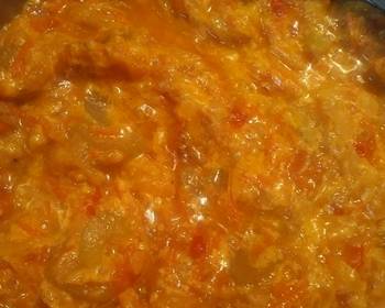 Fresh, Making Recipe Tomato and Apple Sauce Savory Delicious