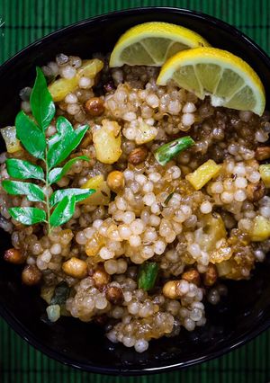 A picture of Sabudana Khichdi.