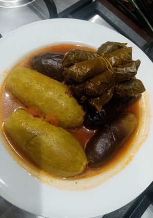 صورة لوصفة محاشي كوسا وباذنجان وورق عنب