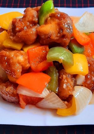 A picture of Sweet and Sour Pork Ribs.