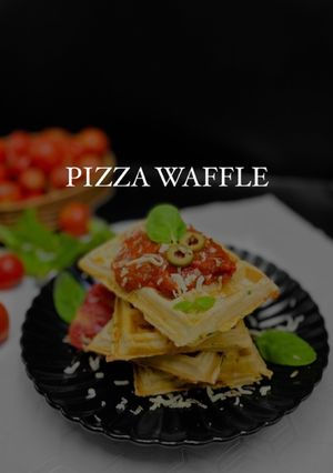 صورة لوصفة وافل البيتزا |PIZZA WAFFLE