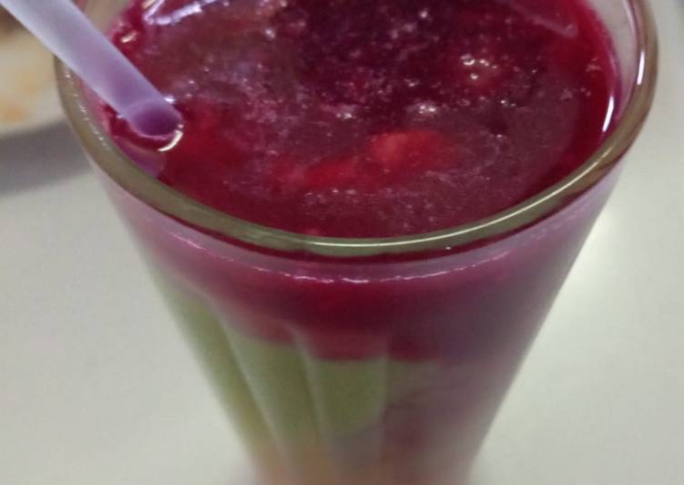 Simple Way to Prepare Super Quick Homemade Rainbow fresh juice