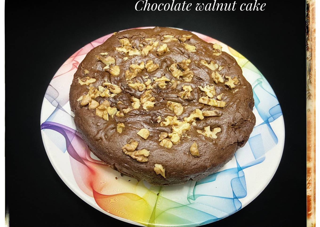 Chocolate walnut cake
