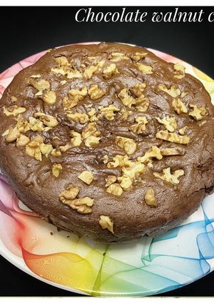 A picture of Chocolate walnut cake.