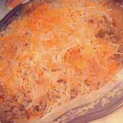 A picture of Chicken Biryani.