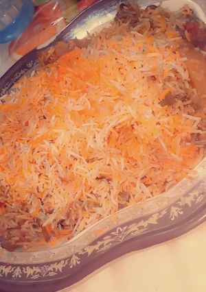 A picture of Chicken Biryani.