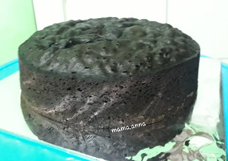 Brownies kukus 4 telur untuk base cake ♥
