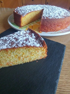 A picture of Carrot Cake with Almond Flour and Orange.