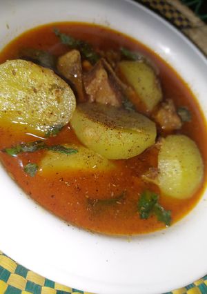 A picture of Karachi teendy gosht.