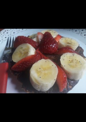Una foto de Tortilla - Hotcake de Avena y frutas