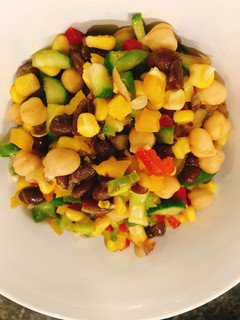 A picture of Black Bean & Chickpea Salad.