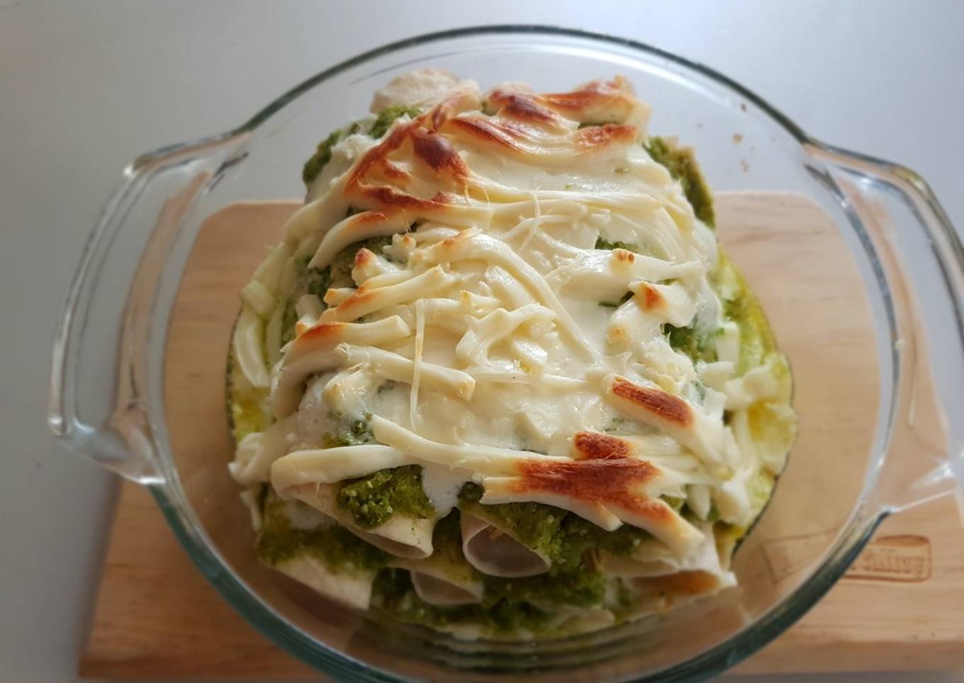 Enchiladas suizas horneadas