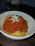 Spaghetti z sosem bolońskim