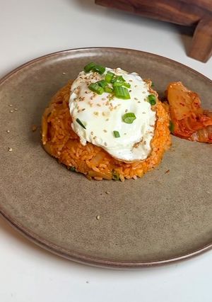 A picture of 5-Ingredient Kimchi Fried Rice.