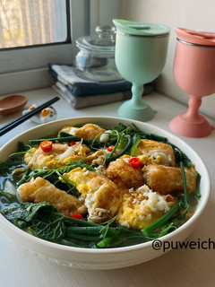 蛋湯龍鬚菜 的食譜成品照片