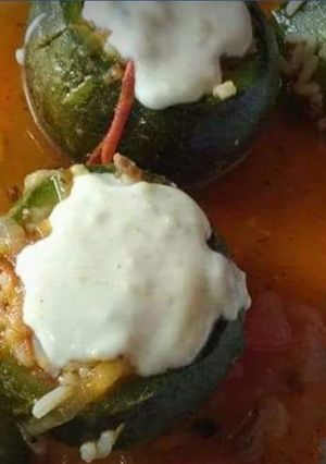Una foto de Zapallitos rellenos
