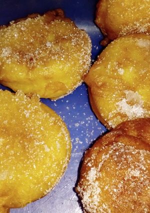 Una foto de Buñuelos con membrillo