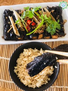 Hình của món Rong biển kho tộ.