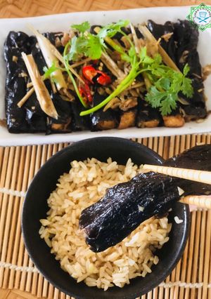 Hình của món Rong biển kho tộ.