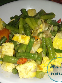 Foto resep Oseng Kacang Panjang Tahu Tempe