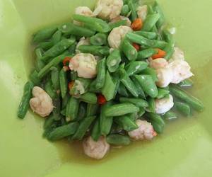 Praktis, Memasak Tumis Buncis Udang (No MSG) Yummy Mantul