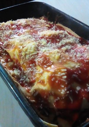Una foto de Lasagna casera en un clic 👆🇮🇹