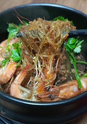 รูปของ วุ้นเส้นอบหน้ากุ้ง