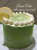 Lemon Cake with Lemon Lime Curd