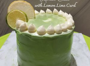 Foto resep Lemon Cake with Lemon Lime Curd