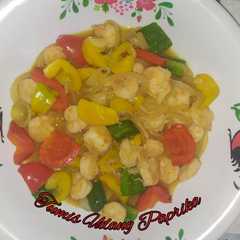 A picture of Tumis Udang Paprika.