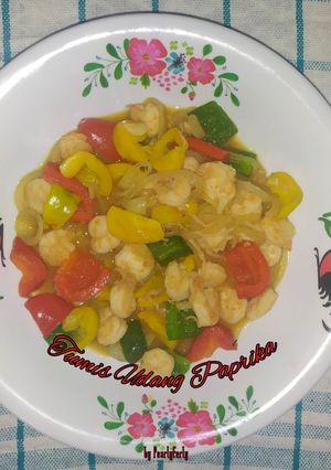 Foto resep Tumis Udang Paprika