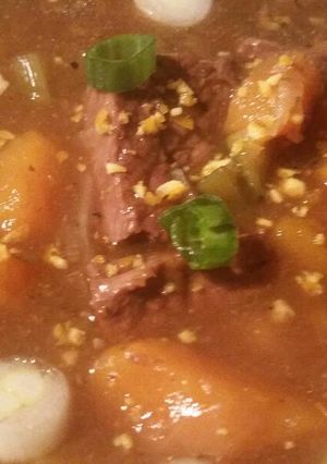 A picture of Blue Moon Beef Stew.