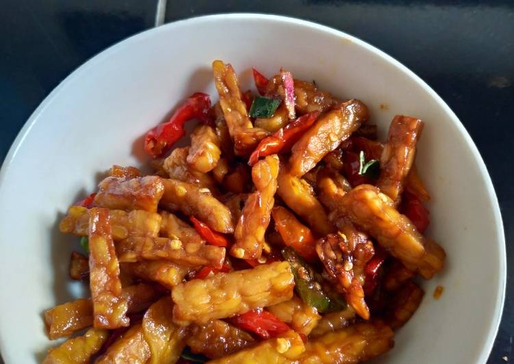 Resep Kering tempe pedas manis, Enak