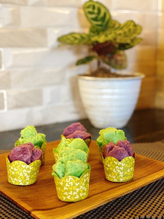 Foto resep Bolu Kukus Mawar (ubi jalar)