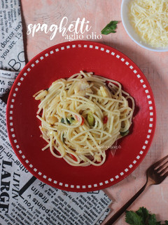Foto resep Spaghetti aglio olio